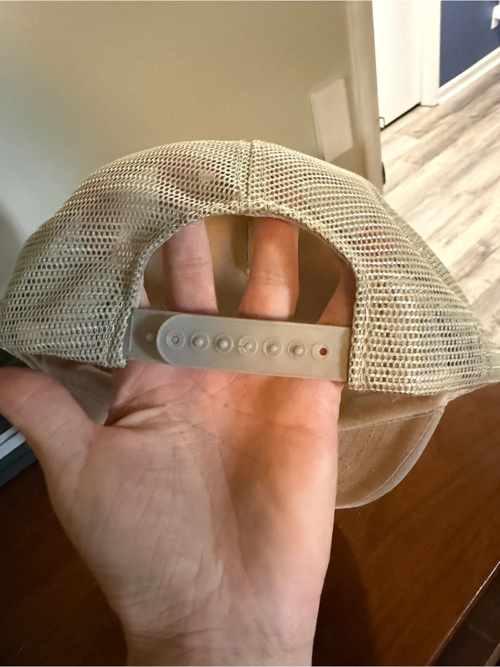 Vintage White Oak Baptist Church Beige Trucker Hat